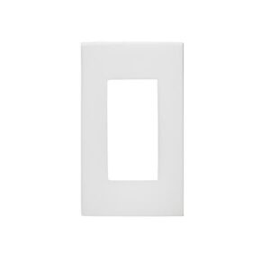 Leviton 80301-WBK 1-Gang Screwless Wallplate, 50-Pack, White