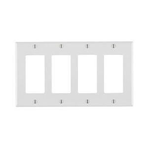 Leviton 80412-W Gang Decora Style Faceplate