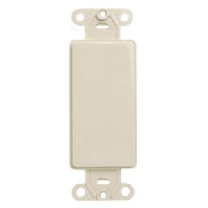 Leviton 80414-I Quickport Decora Wall Plate, Ivory
