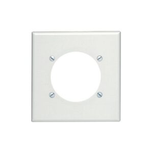 Leviton 80530-T LA Wallplate 2G Power Outlet 2465 Hole