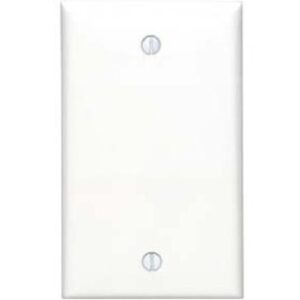 Leviton 80714-000 1-Gang No Device Blank Wall Plate, Standard Size, Thermoplastic Nylon, Box Mount, Brown