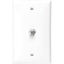 Leviton 80781-W Standard Video Wall Jack with one F-Connector, White