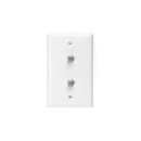 Leviton 80782-00W Coaxial Faceplate