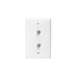 Leviton 80782-00W Coaxial Faceplate
