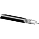 West Penn 810BK0500 RG-213 Coaxial Cable, RG213/U Type 50 Ohm Non-Plenum, 12AWG, 100% Aluminum Foil +95% Tinned Copper Braid, 500' (152.4m) Reel, Black