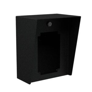 Pedestal Pro 810HOU-ZENI-01-CRS 8x10 Steel Housing for Zenitel TCI Series Intercoms, Black