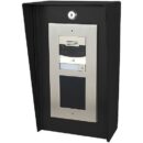 Pedestal Pro 814HOU-PRO-001-CRS-B8" 14" Portrait Steel Housing, Black