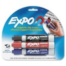 Expo 81503 Expo Magnetic Clip Eraser with 3 Low Chemical Markers