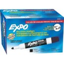 Expo 82001 Low Odor Dry Erase Markers, Bullet Tip, Black, 12-Pack