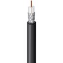 Belden 8240 010500 RG-58 Coaxial Cable, 50 ohm Wireless Transmission Coax, 20AWG Solid BC, 95% TC Braid, Flamarrest Jacket, CMP, 500' (152.4m) Reel, Black