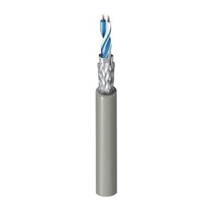 Belden 82841 877500 24/2 Stranded Low Capacitance Computer Cable, TC conductors, FEP insulation, twisted pair, overall Beldfoil shield, 500' (152.4m) UnReel