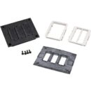 Wiremold 829PFLRT-BLK Communications Cover Plate, Black