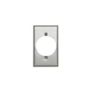Leviton 83028 Wall Plate, 1-Gang Snagless Aluminum Power Receptacle, 2.147-Inch Width, Weatherproof
