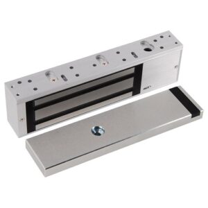 RCI 8310 DSS/SCS 28 Multimag Maglock with Door Status Sensor for Single Outswing Doors, 1500 lb, 12/24V DC, Brushed Aluminum