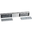 RCI 8320 MultiMag Electromagnetic Lock With 2-Door Status Sensor, 12/24VDC, Brushed Anodized Aluminum
