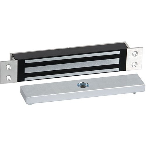 RCI 8360 Mortise MiniMag Electromagnetic Lock for Sliding Doors, Brushed Anodized Aluminum