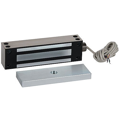 RCI 8380 GateMag Electromagnetic Lock with Built-in Remote Lock Status, 1200 lb, Brushed Stainless Steel