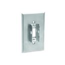 Leviton 84001-LOK Ceiling Mount|Wall Mount Plate, SS 1G Toggle Lockout Bracket with TR Screws
