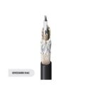 Belden 8412 0101000 20/2 Stranded Microphone Cable, Tinned Copper, EPDM Insulation, Rayon Braid, 85% Tinned Copper Braid Shield, Cotton Serve, EPDM Jacket, 1000' (304.8m) Reel, Black