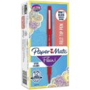 Paper Mate 8420152 Flair Felt Tip Pens, Medium Point, 0.7mm, Red, 12-Pack