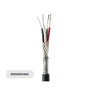 Belden 8426 010100 Microphone Cable, 6/20 Str TC, Rayon and 85% TC Braid, Cotton Serve, Flexible, 100' (30.48m) Reel, Black