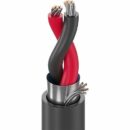 Belden 8451 010100 Audio and Instrumentation Cable, 22/1 AWG, Shielded, TC, O/A Foil, CM, 100' (30.48m) Reel, Black