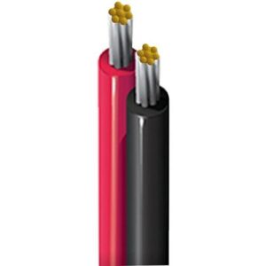 Belden 8470 0631000 16/2 Stranded Speaker Cable, Tinned Coper, PVC Insulation, Unjacketed, 1000' (304.8m) Reel, Black and White