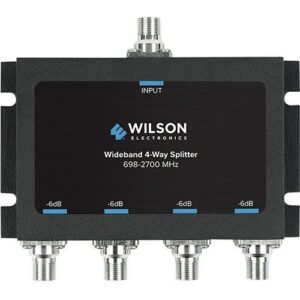 Wilson 850036 Coax Cable 4-Way Splitter, dB, 75 Ohms, F-Female