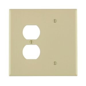 Leviton 86108 Faceplates and Mounting Boxes, IV WP 2G 1DUP 1BLANK Oversized