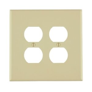 Leviton 86116 Faceplates and Mounting Boxes, IV WP 2G 2DUP Oversized