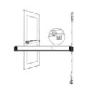Adams Rite 8611MLR36-99 8611MLR 8600 Series Life-Safety 36" Narrow Stile Concealed Vertical Rod Exit Device, Motorized Latch Retraction, Clear Anodized