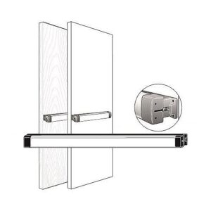 Adams Rite 8736-01-01-628 8736 Rim Cylinder, Clear Anodized