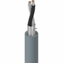 Belden 8761 060U500 Electronic Cable, 2/22 AWG Str TC, PE Ins, OS, PVC Jkt, CM, 500' (152.4m) UnReel, Chrome
