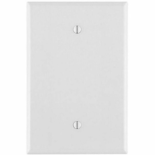 Leviton 88114 1-Gang Blank Wall Plate, Oversized, Thermoplastic, White