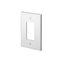 Leviton 88601 1-Gang Decora/GFCI Device Wall Plate, Oversized, Thermoset, White