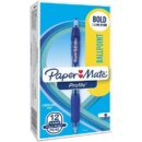 Paper Mate 89466 Profile Retractable Ballpoint Pens, Bold Point, 1.4mm, Blue, 12-Pack