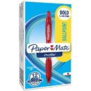Paper Mate 89467 Profile Retractable Ballpoint Pens, Bold Point, 1.4mm, Red, 12-Pack