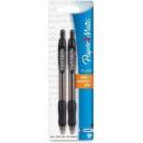 Paper Mate 89468 Profile Retractable Ballpoint Pens, Bold Point, 1.4mm, Black, 2-Pack