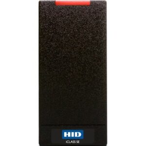 HID 900NBNTEKE0000 iCLASS SE Express Mullion R10 Reader, Supports iCLASS Seos Cards, Mobile IDs via NFC and Bluetooth Smart, Wiegand, Terminal Strip, HID Elite and Mobile-Enabled, Black