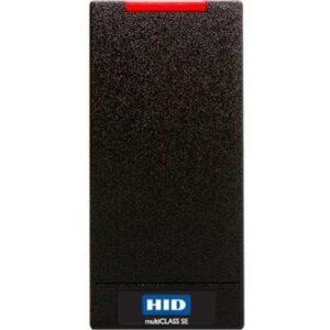 HID 900PMNNEKMA0CG multiCLASS SE RP10 Smart Card Reader, 125 kHz HID Prox, AWID and EM4102, 13.56 MHz HID Mobile Access Mobiles IDs via NFC and Bluetooth Smart, Wiegand, Pigtail, Mobile-Ready, Black