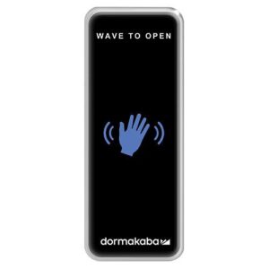 RCI 910NTC Narrow Touchless Wave to Open Switch with Waving Hand, Black