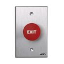RCI 918 Tamper-Resistant Exit Push Button with Momentary Switch Mode, Brushed Anodized Aluminum