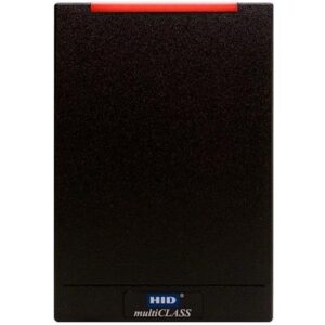 HID 920PTNNEK00000 multiCLASS SE RP40 Smart Card Reader, 125 kHz Supports HID Prox, 13.56 MHz Maximum Compatibility, Wiegand, Pigtail, Standard v1, Black