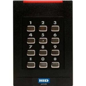 HID 921NHRNEK0004M pivCLASS SE RK40-H Smart Card Reader, 13.56 MHz Contactless Supports PKI-Based FIPS 201, RS485 FDX, Pigtail, Standard v1, FIPS 200-BIT, 4-BIT MSG, UART Off, Wiegand On, Black