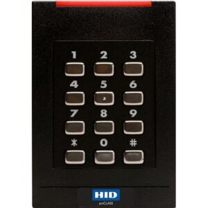 HID 921NHRNEK0013W pivCLASS SE RK40-H Smart Card Reader, 13.56 MHz Contactless Supports PKI-Based FIPS 201, RS485 FDX, Pigtail, Standard v1, FIPS 75-BIT, 8-BIT MSG, Black