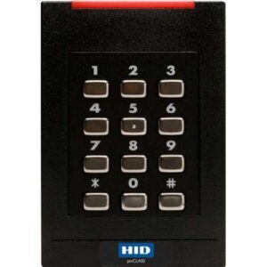 HID 921PHPNEK0033J pivCLASS SE RPK40-H Smart Keypad Reader, 125 kHz HID Prox, AWID and EM4102, 13.56 MHz Contactless PKI-Based FIPS 201, RS485 HDX OSDP, Pigtail, Standard v1, Wiegand, FIPS 75-BIT
