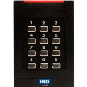 HID 921PHRNEK0002H pivCLASS SE RPK40-H Smart Keypad Reader, 125 kHz HID Prox, AWID and EM4102, 13.56 MHz Contactless PKI-Based FIPS 201, RS485 FDX, Pigtail, v1, Flash Green, FIPS 75-BIT, 8-BIT MSG