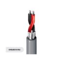 Belden 9451 003Z1000 22/2 Stranded Audio Cable, tinned copper pair, polypropylene insulation, Beldfoil shield, drain, Riser, PVC jacket, 1000' (304.8m), Orange