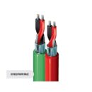 Belden 9451D 053U1000 Line Level Audio Cable, Parallel Pair 22 AWG, Str TC, O/A Foil, PVC Jkt, CMR, 1000' (304.8m) UnReel, Red and Gray Pair