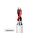 Belden 9451P 009Z1000 22/2 Line Level Audio Cable, Tinned Copper, FEP insulation, Overall Beldfoil Shield, Flamarrest Jacket, CMP,1000' (304.8m) ReelTuff Box, White